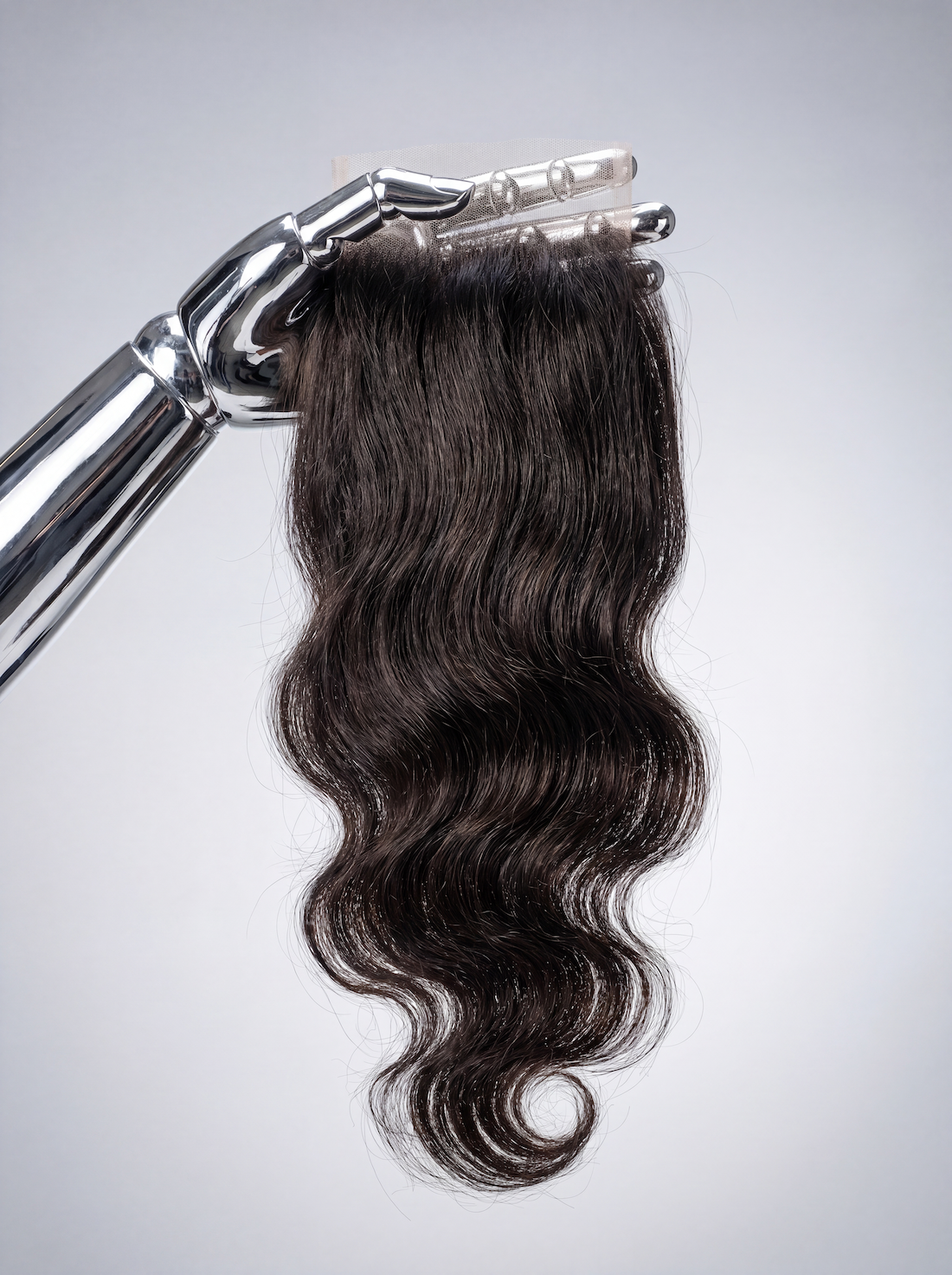 closure piece held in hand